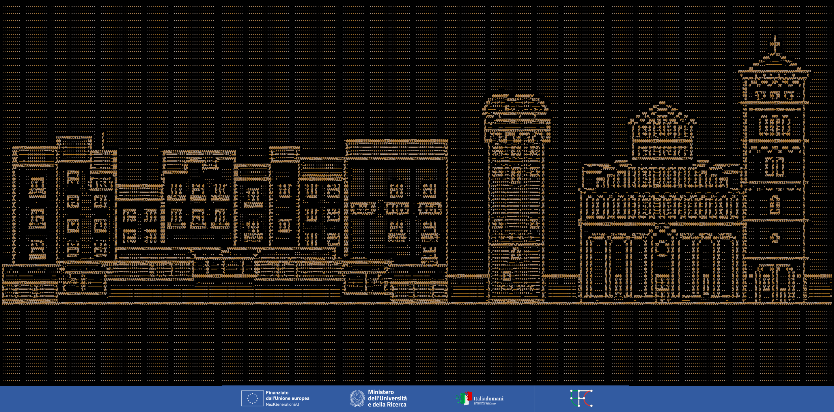Lucca skyline ASCII art